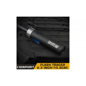 Трассерная насадка Flash silencer 15.8CM 6.3in (14mm CCW, removable battery) Black (WoSport)